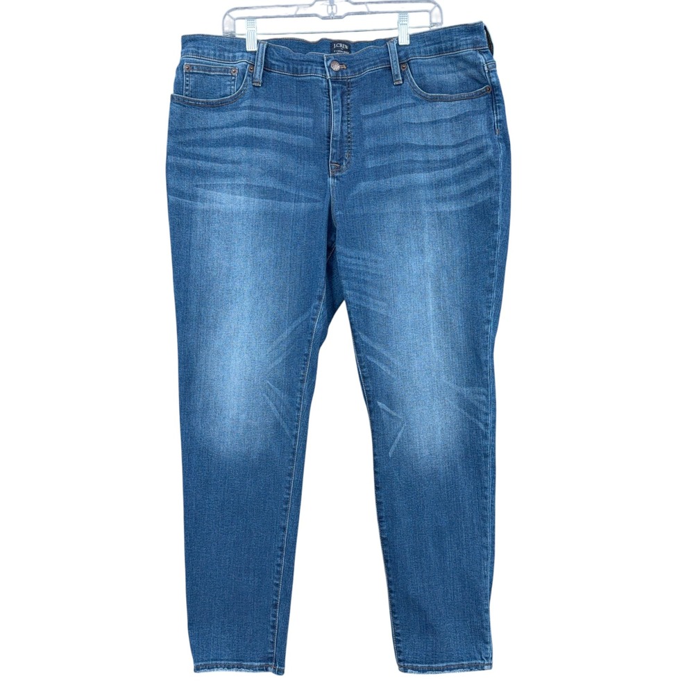J.Crew 9" High-Rise Skinny Jeans Womens 35 Cotton Blend Blue